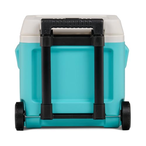Image of Cooler Hard-Sided Ice Chest, Portable Insulated Cooler with Wheels, Telescoping Handle, Cool Riser Tech, Leak-Resistant