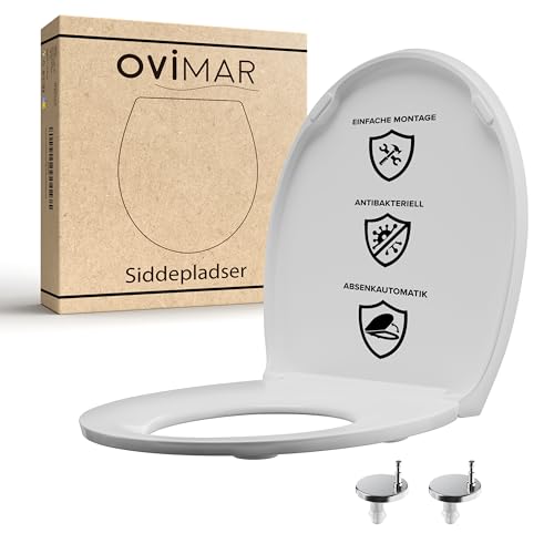 Abattant de toilette oval Ovimar blanc en duroplaste