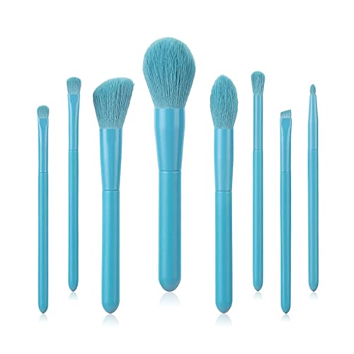 MQPALZKD Juego de 8 brochas de maquillaje, brocha suave, mango de madera, herramienta de belleza, brocha for base de maquillaje en polvo, brocha de maquillaje(1-Pack)