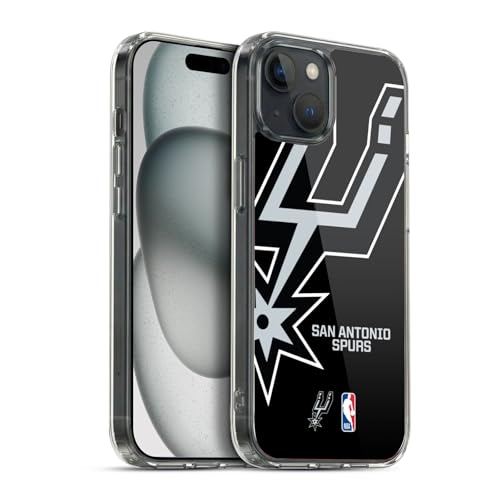 Head Case Designs sous Licence Officielle NBA Surdimensionné San Antonio Spurs Logo Coque en Gel [Protection de Qualité Militaire] Compatible avec Apple...