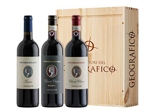 Cassetta da 3 bottiglie: Chianti Classico DOCG, Chianti Classico DOCG...