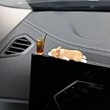 Cute Car Dashboard Accessories - Funny Dog Car Rear View Mirror Accessories for Women Girls Dashboard Home Garden Office Decorations