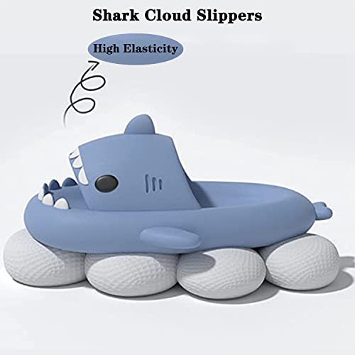 Jfxgjuv Sharky Chanclas Originales, Sharky Chanclas, Sandalias Shark, Original Shark Slides Non Slip Cloud Pillow Slippers Shark Slippers Sandals for Men Women Kids4