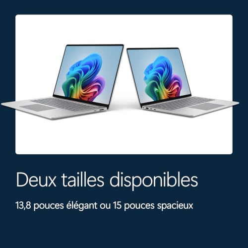 Microsoft Surface Laptop, 15" | Snapdragon X2 Plus | 16Go RAM, SSD 512Go