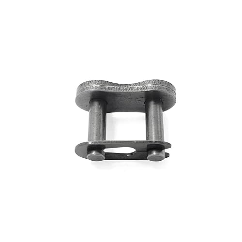 Miniatura 4 de AZSSMUK Cadena de rodillos n. 40 de 3 pies, material de acero al carbono 40Mn con 1 eslabón de conexión para cadena doméstica e industrial, 72