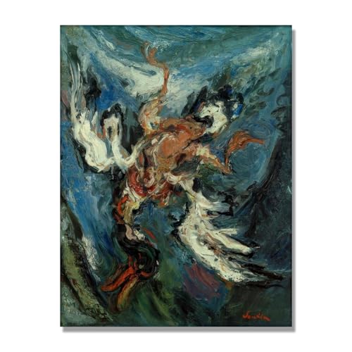 Tableau sur toile paysage Chaim Soutine Canard sur fond bleu | Décoration moderne 50x65