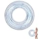 Aufblasbarer Schwimmreifen Schwimmring Erwachsene Groß PVC Schwimming Ring Schwimmringe Schwimmring Glitzer Sommer Aufblasbar Schwimmreifen für Erwachsene Sommer Pool Party