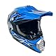 Motocross Fullface MTB Helm Kinder, ABS-Schale, Kinder Motocross Helm, Dirt Bike Helm, Herren ATV Motorradhelm MX Enduro, Motorradhelm Motorrad Downhill Helm, Mit Handschuhe Maske Brille (Color : Blu