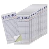 suituts 24 Pack Guest Checks Book，Server NotePads, 2-Part Carbonless Order Pads for Restaurants, Server...