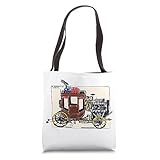 Stagecoach With An Engine Motorized Carriage Horse & Buggy Tote Bag