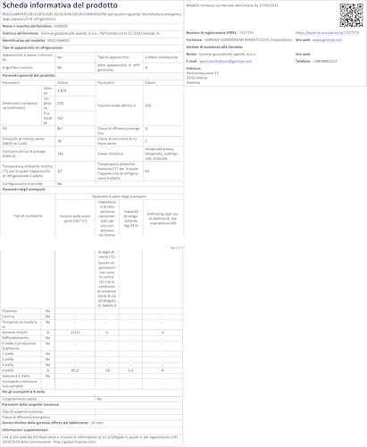 Réfrigérateur combiné HISENSE RB327N4ADD 2 portes 256 No Frost Sans givre 55 x 557 x H 1824 cm - vue 10