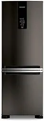 Geladeira Brastemp Eclipse Collection Frost Free Inverse A+++ 479 litros cor Black Inox com Super Capacidade e Smart Flow 110v