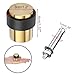 Sumnacon Floor Door Stopper 3 Pack Solid Stainless Steel Door Stop with Rubber Bumper-Safety Floor Mount Doorstop with Screws, Heavy Duty Commercial Industrial Floor Door Stopper, Gold