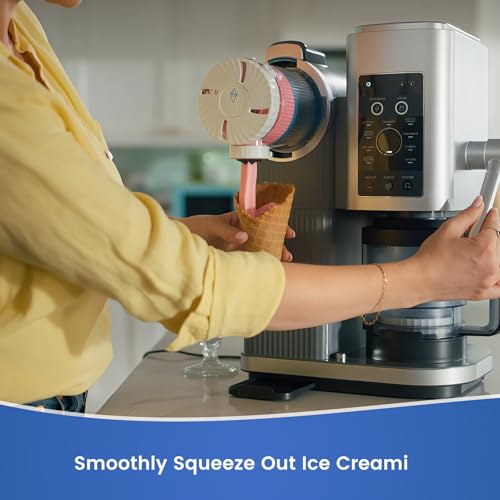 Image of Dispense Lid and Swirl Press Assembly Compatible with Ninja Swirl Soft Serve Maker,Swirl Dispense Lid Replacement for NC700 NC701 Series