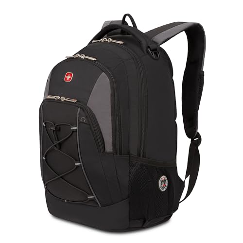 SwissGear 1186 Bungee Backpack, Black/Grey, 17-Inch by SwissGear - Used condition - US$31.68