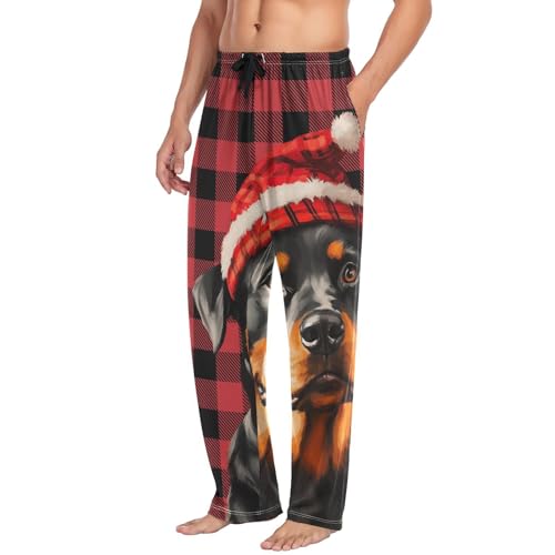 Men's Pajama Pants Soft Comfy Christmas Sleep Lounge Pants Pjs Bottoms with Pockets4