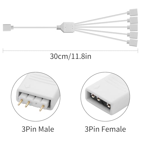 Câble d'extension ARGB 5V pour synchroniser refroidisseur CPU et ventilateurs de châssis