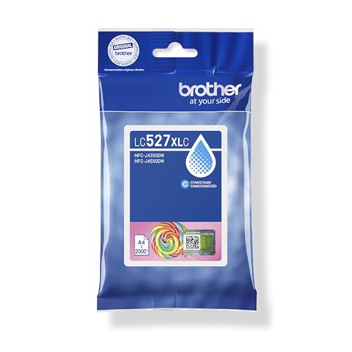 Brother Cartouche d'encre Haute capacité LC527XLC d'origine - Cyan