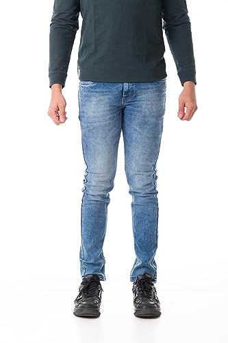 VALENCIA Mens Light Blue Denim Jeans VALENCIA Mens Light Blue Denim Jeans
