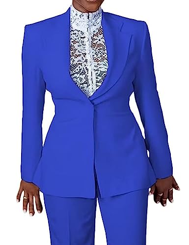 Women's Slim Fit 2-Piece One Button Blazer & Pants Suit for Wedding, Business, Daily Use - Green2