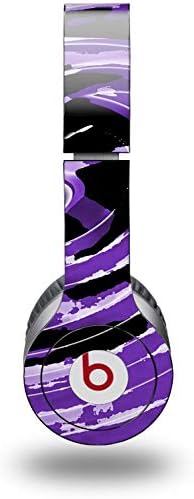 Skin Decal Wrap Works with Original Beats Solo HD Headphones Alecias Swirl 02 Purple Skin Only (Headphones NOT Included)
