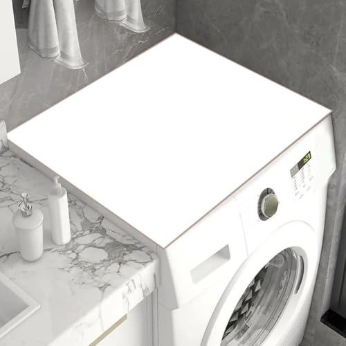 NiuLumea Tappetino di copertura per lavatrice, 60 x 60 cm, antiscivolo, assorbente, in silicone, per protezione, facile da pulire, per lavatrice, frigorifero, piano di lavoro, rosa