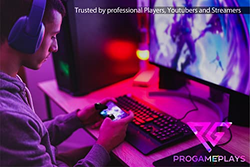 Progameplays Finger Sleeves for Gaming, Pubg Cod Mobile Phone, Breathable, Anti Sweat, Anti Dryness, Gaming Phone Compatible, Ultra Sensitive Finger Gloves (Red Edge)