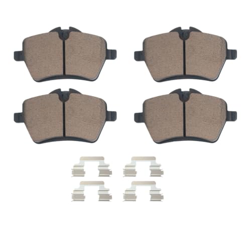 Image of HUSCH D1204 Front Ceramic Brake Pads Kit Fit For Mini Cooper 2006-2015, For Cooper Countryman 2011-2016, For Cooper Paceman 2013-2016