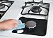 KESWON - Gas Range Protectors - 8 Pack Black Stovetop Burner Protectors - 10.6” x 10.6” Reusable, Non-Stick, Dishwasher Safe Stovetop Liners, Easy to Clean - FDA Approved