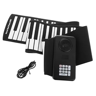 ERINGOGO 88 Rouleaux Piano 88 touches roulées à la main Piano portable pliable Clavier électronique portable clavier de piano pliable piano enroulable électronique pliant Gel de silice - Les Beatles, Paul McCartney, John Lennon, RIngo Starr, George Harrison