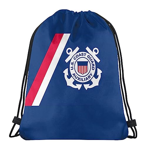 LSNTY US Coast Guard Drawstring Backpack Gym Sack