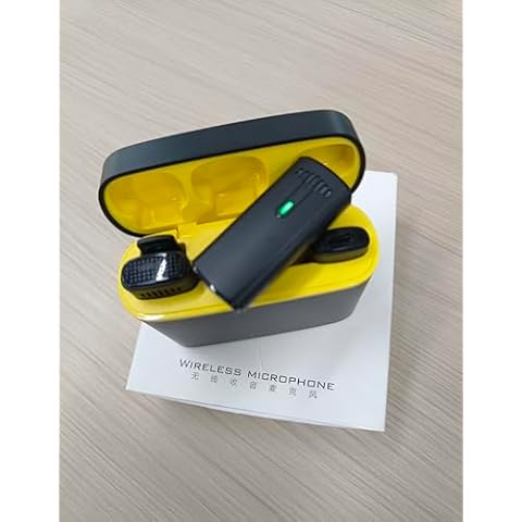 MAYBESTA Lavalier Bluetooth Microphone for iPhone - Mini Lapel Phone Microphones for Podcast Vlogging Cover