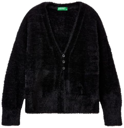 Cardigan en tricot noir Benetton idéal pour la cour de récré