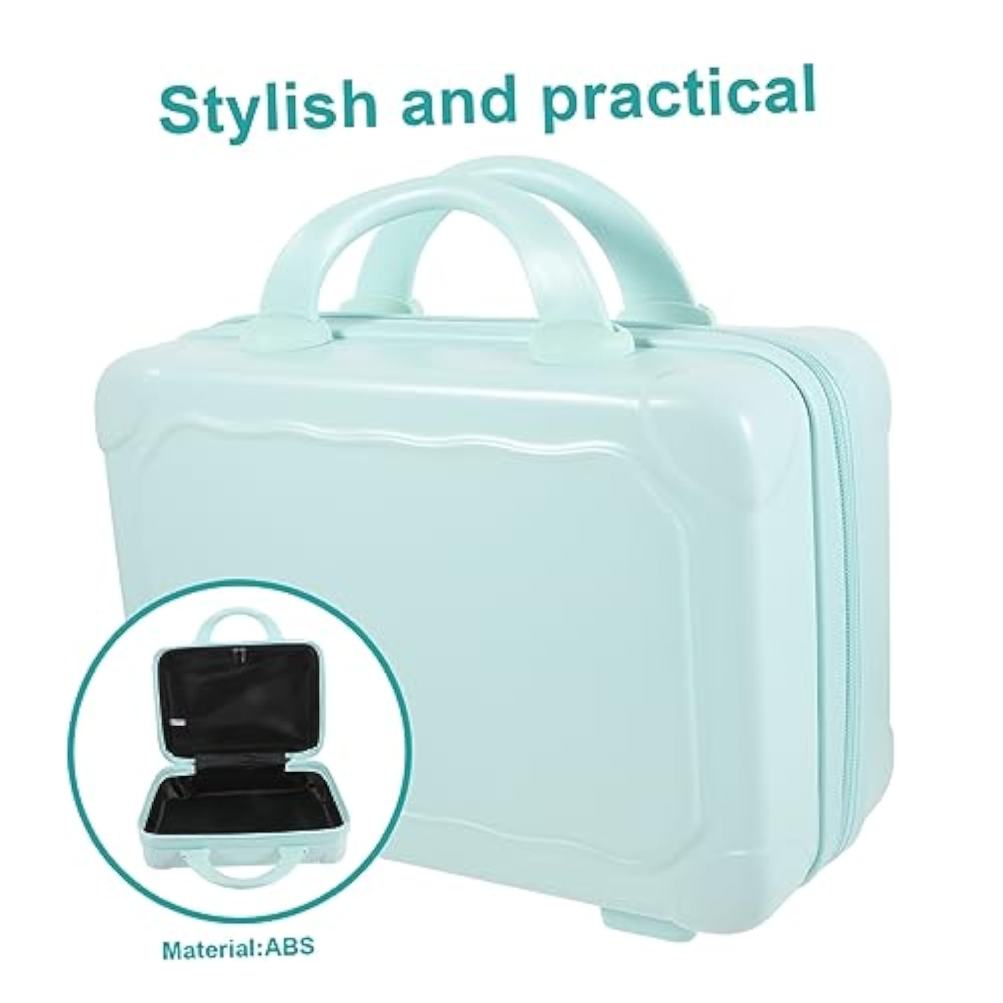 Portable Makeup Travel Case with Detachable Mirror