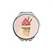 Biscuits Watermelon Cones Ice Hand Compact Mirror Round Portable Pocket Glass