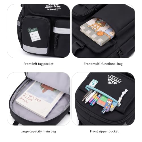 Image of Backpack Bags for Girls, Boys & Women With Multi-pockets, Laptop Bag with Large Capacity Bookbags Waterproof for School, Tuition, College, Camping, Travel