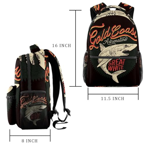 Sac de voyage décontracté requin multicolore pour weekends et cours - 2