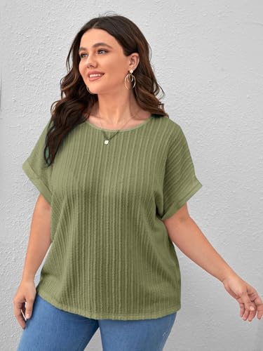 Image of Zilcon Womens Dressy Casual Business Work Tops Half Sleeve Boat Neck Jacquared Top for Women Formal, Casual, Office, Date, Outing, Party Tops