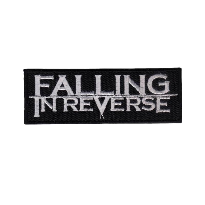 1pcs Embroidered Iron-On Patch Accessory, Falling in Reverse Post Hardcore, Compact, Floral Design