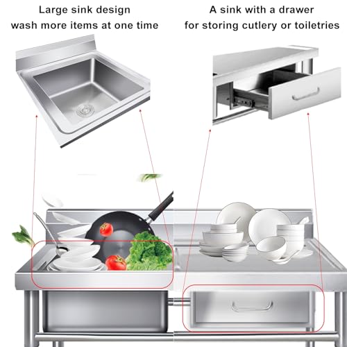 Évier utilitaire autonome haut de gamme au design simple et durable pour intérieur - 4