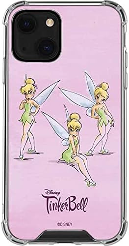Skinit Clear Phone Case Compatible with iPhone 13 Mini - Officially Licensed Disney Tinker Bell Water Color Art Poses Design