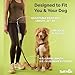 Tuff Mutt Hands Free Dog Leash for Walking Running Hiking, Waist Leash with Bungee, Adjustable Belt, Reflective Double Handle Design for Large Medium Dogs