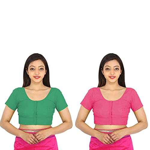 Image of Namita Women's Rubia Cotton Solid Half Sleeve Blouse