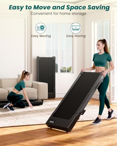 DeerRun Under-Desk Walking Pad with Manual Incline & App Control — view 7