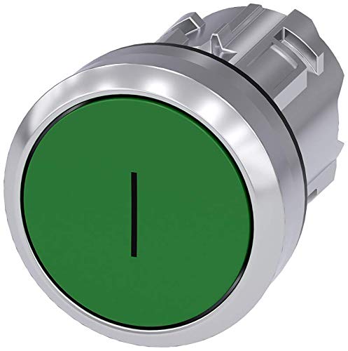 Bouton-poussoir Siemens vert 22 mm IP66 IP67 IP69K 3SU10500AB400AC0
