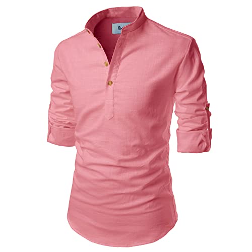 Image of Men's Full Sleeve Beige Color Cotton Blend Spread Slim Fit Shirt Style Kurta for Men and Boys