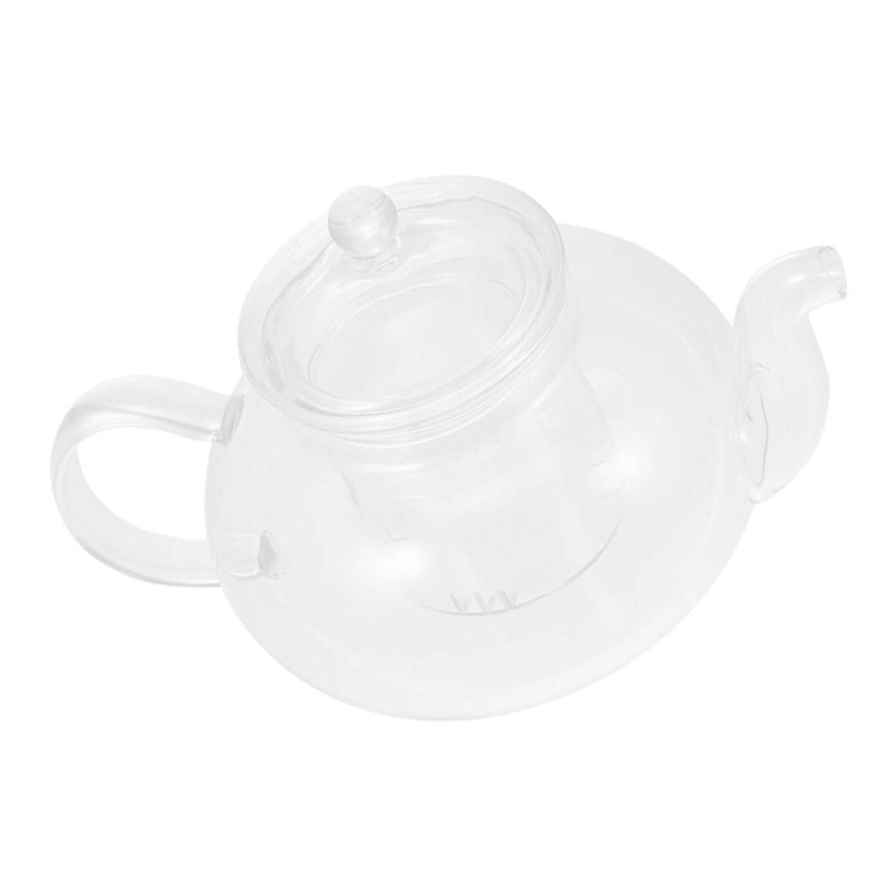 IMIKEYA 2pezzi Teiera Borosilicato Trasparente Con Filtro Riutilizzabile Per Tè Sfuso e Tisane Facile Da Pulire e Maneggiare Per Pausa Rilassante