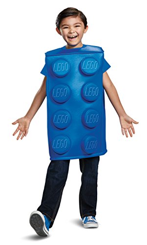 Generique - Disfraz Pieza de Lego Azul niño 10-12 años (137-152 cm)