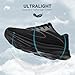URDAR Running Shoes for Men Comfortable Casual Walking Shoes Lightweight Breathable Tennis Sneakers Cushioned Fashion Non Slip Athletic Gym Workout Trainers (9,Deep Black)