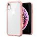 ZUSLAB Tough Fusion for Apple iPhone XR Case 2018 with Transparent Hard PC Clear Back Cover + Soft Silicone Rubber Bumper with Air Space, Anti-Scratch Shockproof Hybrid Protective Case - Matte Pink